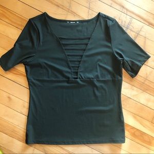 H&M Forest Green BodyCon Top
